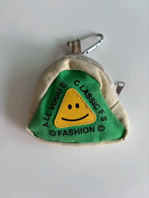 Triangle Mini Coin Purse Keychain