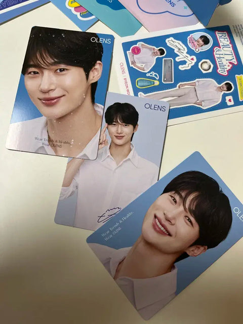 Olens Byeon Woo-seok Photocard + Sticker