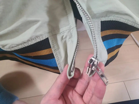 Selling Zutomayo Varsity Grey Jacket XL.