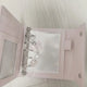 Photocard binder holder diary wallet 5-ring pink keyring