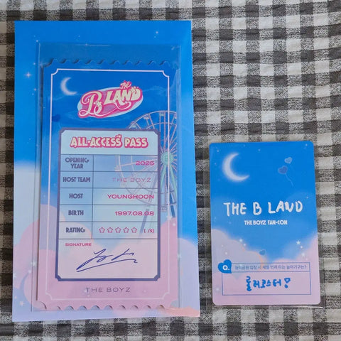 THE BOYZ Younghoon The B-Land MD Photo Ticket Set