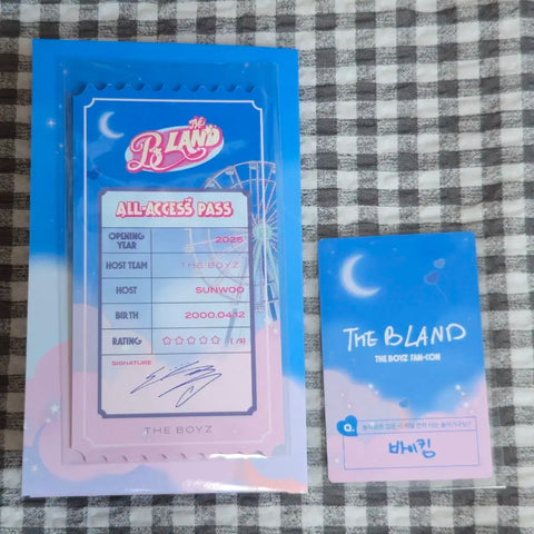 THE BOYZ Sunwoo Deobi Land MD Photo Ticket Set