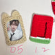 Knitted photocard holder