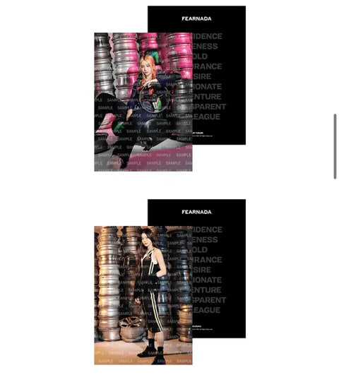 Selling LE SSERAFIM poster set.
