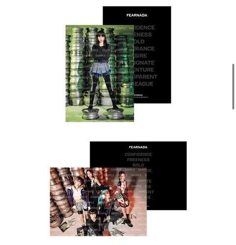 Selling LE SSERAFIM poster set.