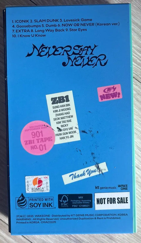 ZEROBASEONE 1st Album Autographed Album ZB1