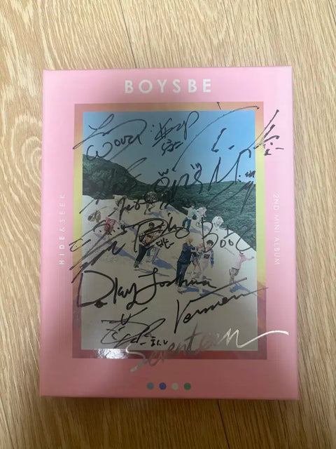 Seventeen Boys Be Mansae Autographed Album CD Not For Sale