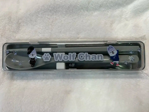 Stray Kids Skzoo Wolf Chan Spoon and Chopstick Set