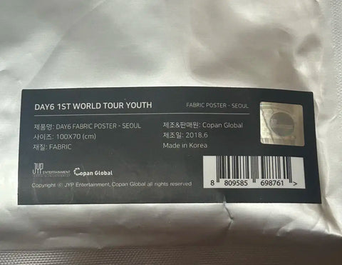DAY6 Youth Concert Seoul Fabric Poster