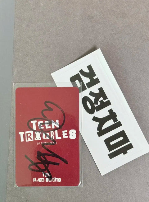 The Black Skirts Autographed Photocard