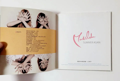 Non-commercial promotion team: Matilda single album 'Summer Again'