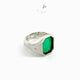 HERBIGHARO & FRICA V ring, clear green