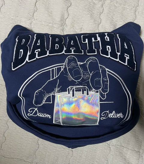 Navy hoodie XL Babatta Woowakgood Goods