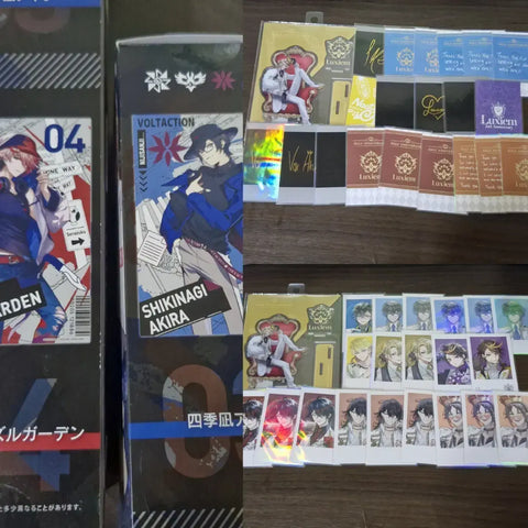 Nijisanji EN Goods Luxiem Voltax Five Half Anniversary 1st Anniversary Rare Normal Acrylic Stand Pouch Cheki Poster