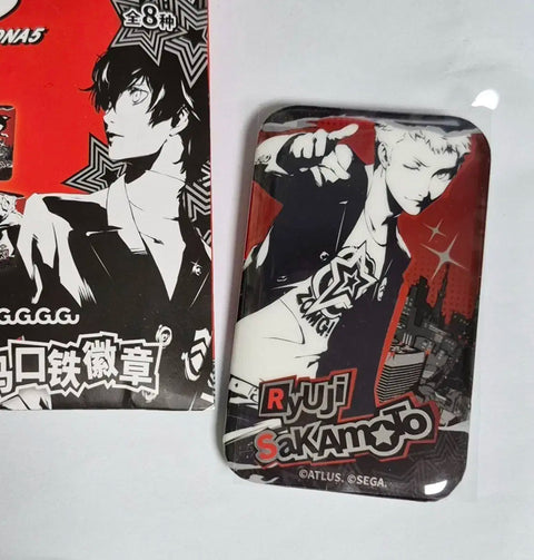Persona 5 Can Badge Sakamoto Ryuji Skull