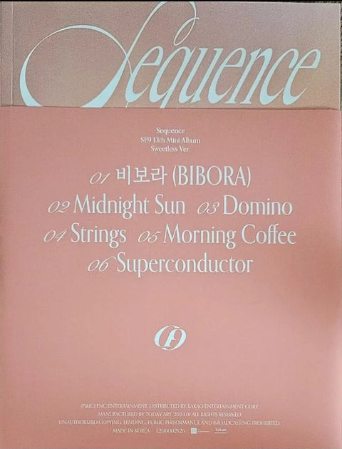 SF9 Sequence Album Sweetless