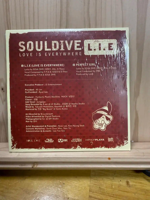 Hip hop trio Soul Dive single album L.I.E, unopened CD