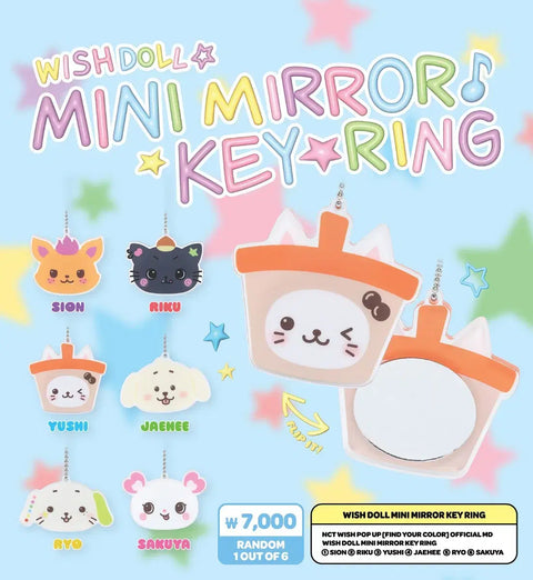 NCT Wish Color Pop-up Danggte Mirror Keychain Ddibushil Transfer All (as a set)