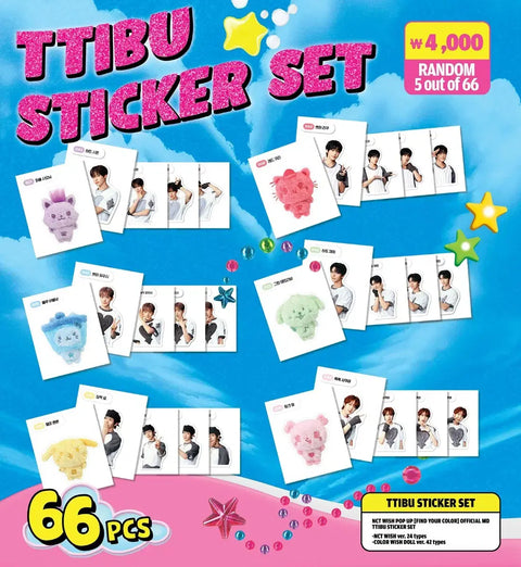 NCT Wish Color Pop-up Danggte Mirror Keychain Ddibushil Transfer All (as a set)