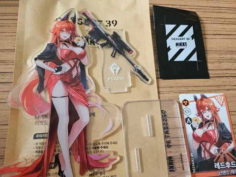 Nikke Dessert39 Red Hood Lehua Acrylic Stand + Photocard