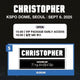 Christopher 2025 Korea Concert Official Slogan Merchandise MD Unopened Sale