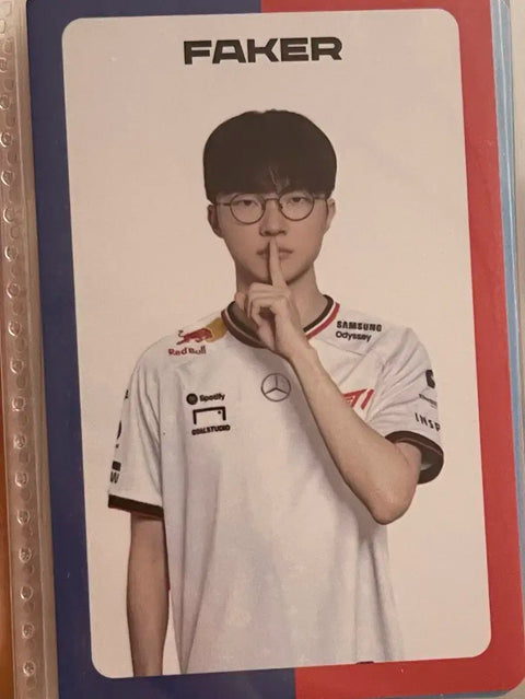 Lck t1 faker Faker T1 Liberation Day photocard transfer Keria Gumayusi Oneran