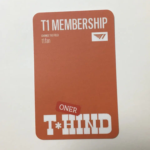 T1 Membership 1st Generation Photocard Owner T1 Oner T-Behind