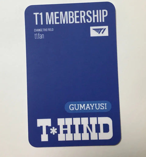 T1 Membership 1st Generation Photocard GumaYuSi T-hain