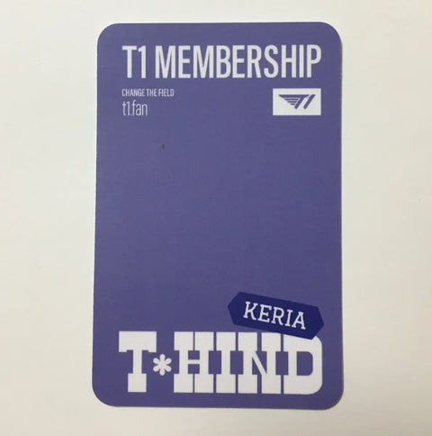 T1 Membership 1st Gen Photocard Keria T1 Keria T-Behind