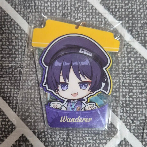 Genshin Impact Wanderer Scaramouche Mega Coffee Collaboration Acrylic Keychain for Sale