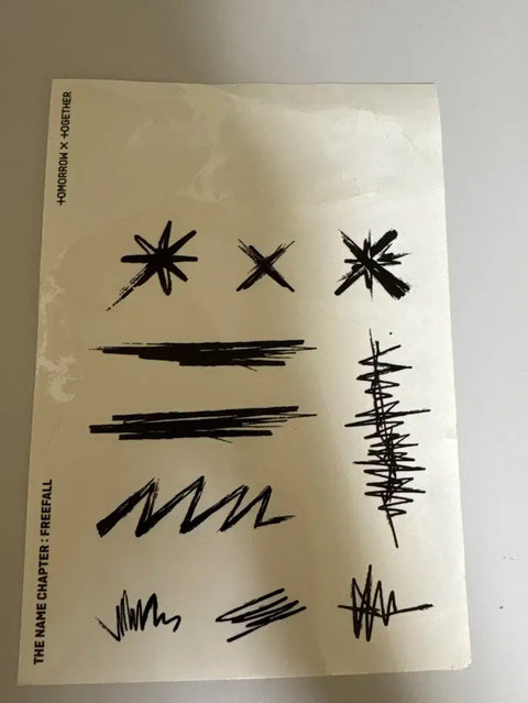 TXT sticker postcard