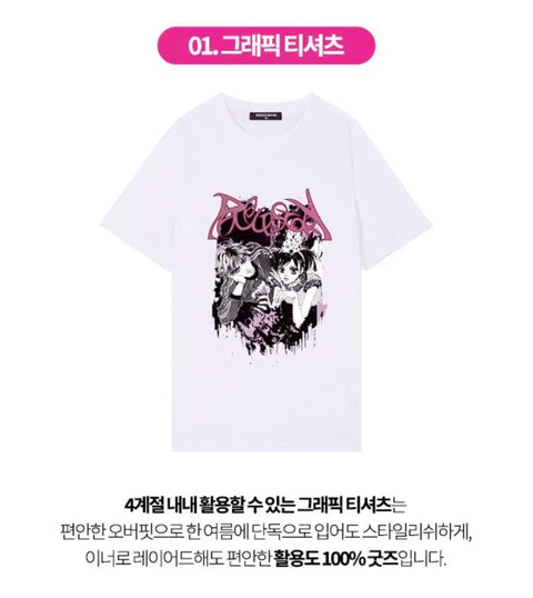 Pure Romance Comic Palace Short Sleeve T-shirt White