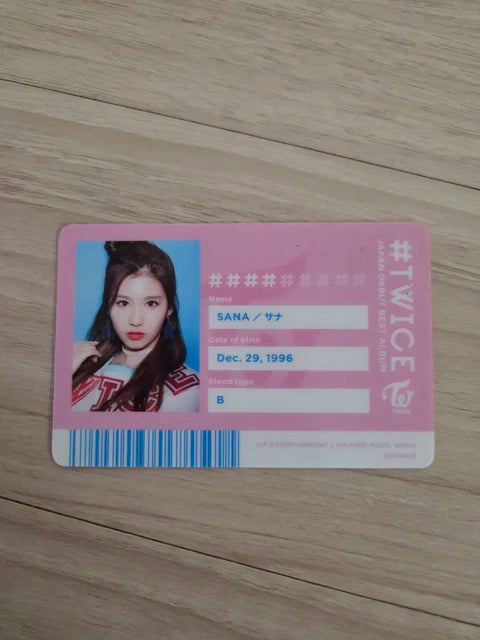 Selling Twice Japanese Album Benefit Sana ID Card