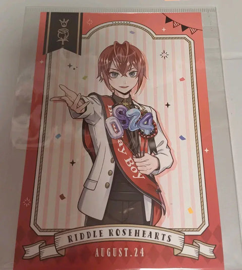 Twisted Wonderland Twiste Riddle Rosehearts Birthday Postcard