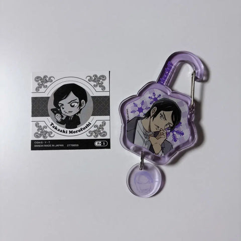 Moroishi Takaaki Carabiner + Sticker Set Tenkumei Conan Pop-up