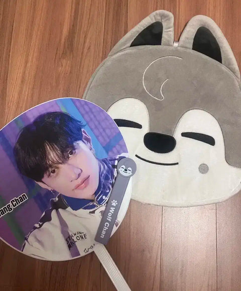 Stray Kids Bang Chan Uchiwa + Cover + Grip