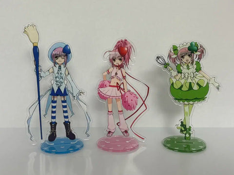 Shugo Chara! Hinamori Amu Acrylic Stand + Royal Garden Background Backing Card
