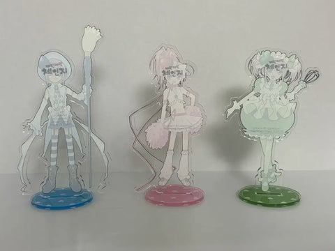 Shugo Chara! Hinamori Amu Acrylic Stand + Royal Garden Background Backing Card