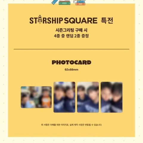 MONSTA X Mong-Chi Season's Greetings Unopened/Benefit Photocards All Together/Shownu Minhyuk I.M Changkyun