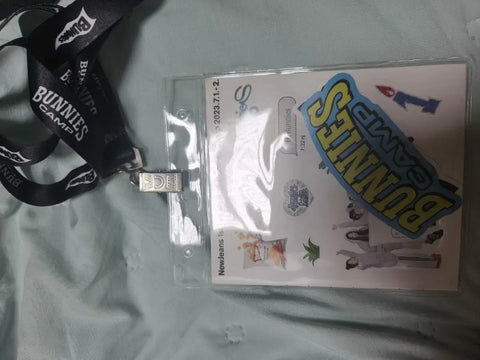 NewJeans Bunnies Camp Entrance Necklace + Sticker