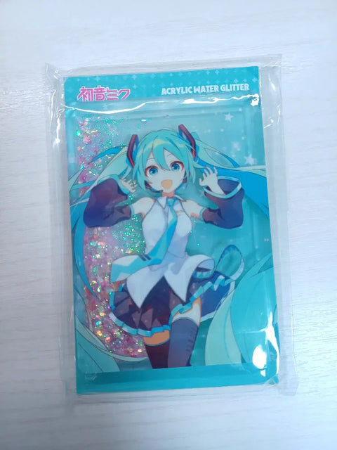 Hatsune Miku Water Glitter Acrylic Block