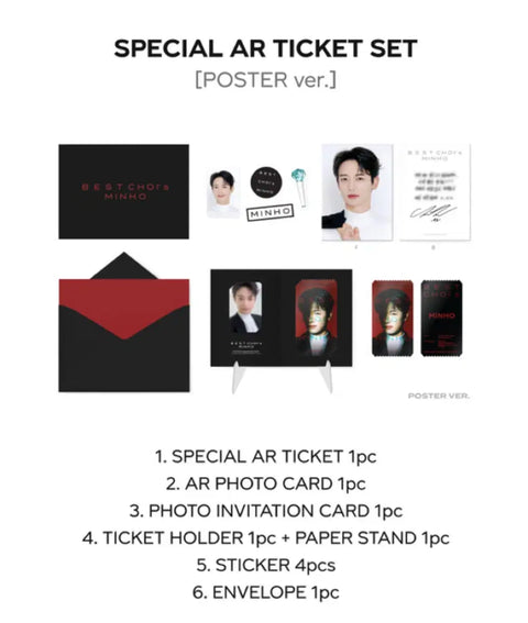 SHINee Minho Best Choice Beyond Live Fan Meeting AR Ticket + Photocard