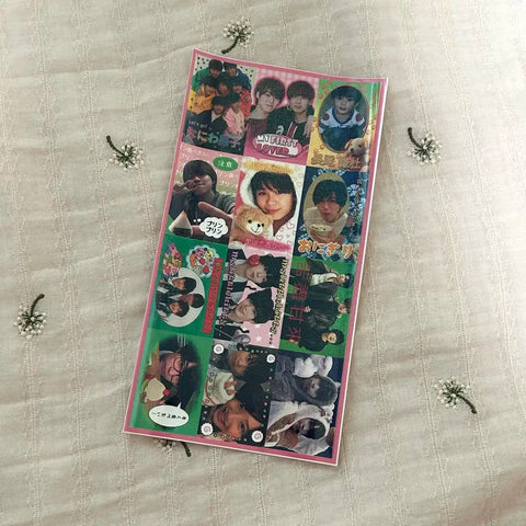 Naniwa Danshi Michieda Shunsuke Micchi Nagao Kento Shop Photo Purikura Sticker Transfer