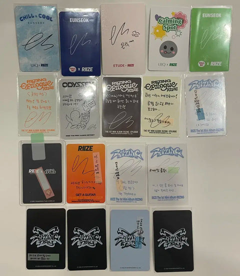 Rise Eunseok photocard bulk transfer, Japanese album photocard, Troll Pop-up, Yunique, Park Mat Jel, etc.