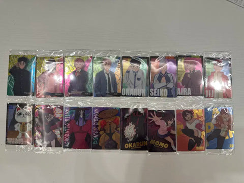 Selling DandaDan Wafers Cards, 16 types, all different, as a set.