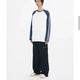Partimento Line Raglan Long Sleeve Byun Woo-seok Ryu Seon-jae Wearing