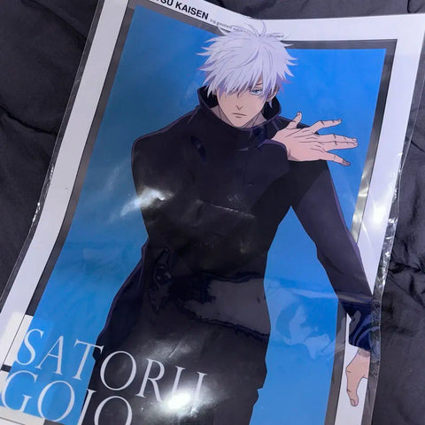 Gojo Satoru A3 Clear Poster Shibuya Incident Figure Acrylic Badge Plush