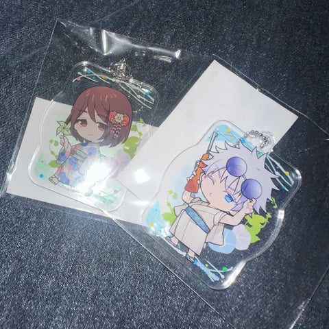 Unopened bundle Gojo Satoru Ieiri Shoko Marukuji Acrylic Keychain Gojo Satoru & Geto Suguru High School Ver.