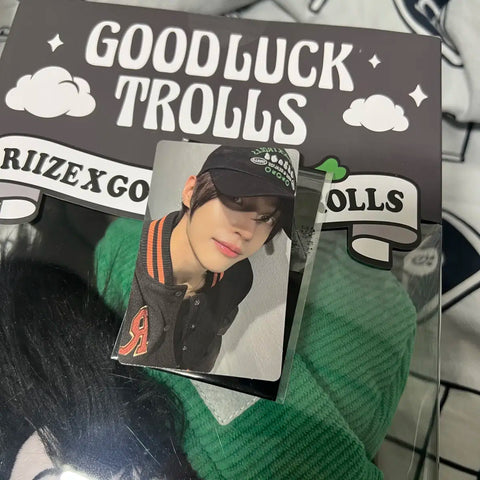 Riize troll Wonbin medium plush doll, includes photocard