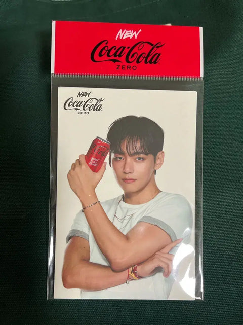 V Taehyung Coca-Cola Postcard Unopened